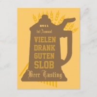 Invitation de dégustation de bière