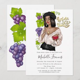 Invitation de dégustation de vin pour fille frança
