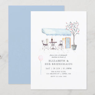 Invitation de déjeuner de mariage à Paris à l'aqua