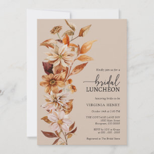 Invitation de déjeuner de mariage rustique
