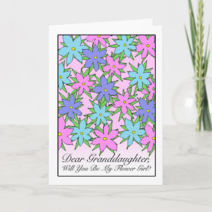 Invitation de demoiselle d'honneur pour petite-fil