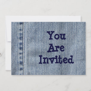 Invitation de Denim du Parti occidental
