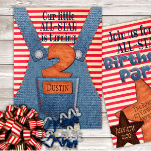 Invitation de Denim Overalls pour le 2e anniversai
