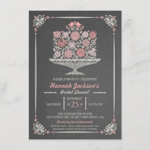 Invitation de dentelle II de Fête de la mariée de