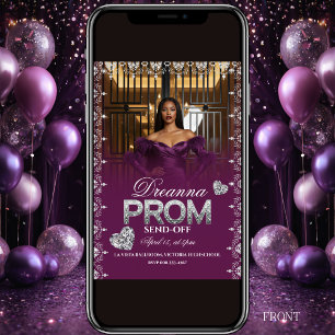 Invitation de départ élégante et luxueuse pour le