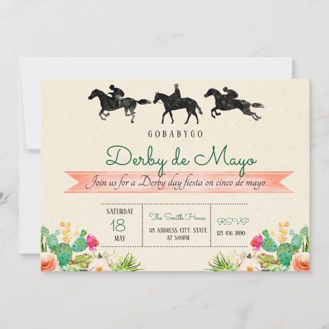 Invitation de Derby De Mayo (Devant)