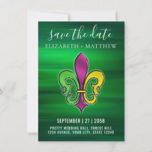 Invitation de design Fleur De Lis coloré élégant