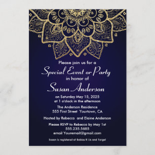 Invitation de design indien