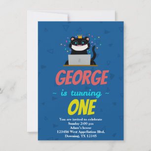 Invitation de dessin de masque de panthère noire e