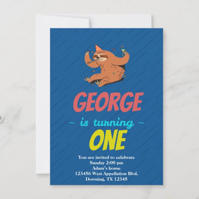 Invitation de dessin sur modèle enfant personnalis (Devant)