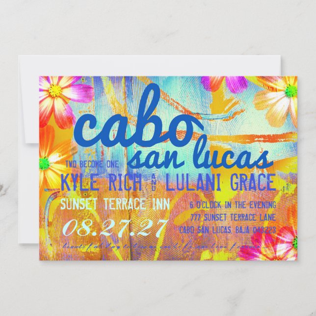 Invitation de destination de CABO SAN LUCAS (Devant)