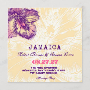 Invitation de destination de ketmie de la JAMAÏQUE