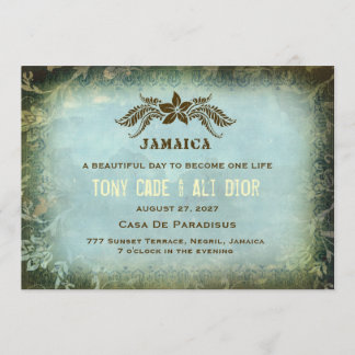 Invitation de destination JAMAICA 2 Linen Vintage