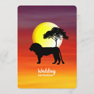 Invitation de destination Mariage Safari Africain