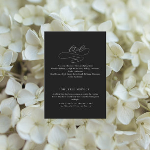 Invitation de détails Mariage B/W