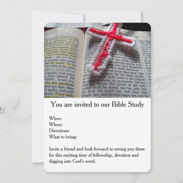 Invitation de dévotion à l'étude de la Bible (Devant)