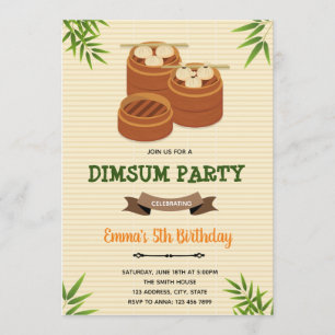 Invitation de dimsum à jeter