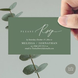 Invitation de dîner de mariage moderne romantique 