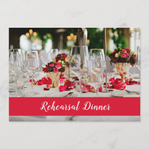 Invitation de dîner de répétition d'arrangement de