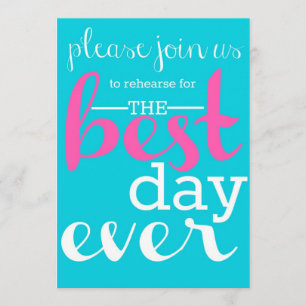 Invitation de dîner de répétition de mariage