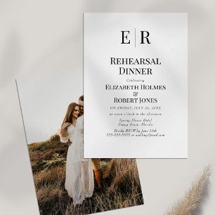 Invitation de dîner de répétition de photo personn