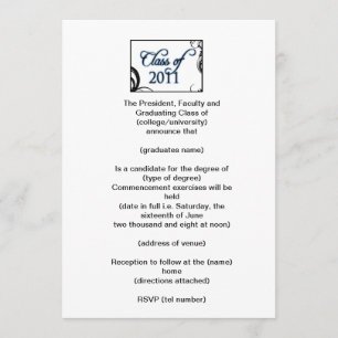 Invitation de diplôme