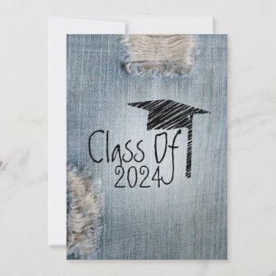 Invitation de diplôme - Jeans déchirés Classe de 2