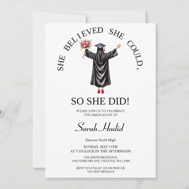 Invitation de diplômes musulmans du Hijabi (Devant)