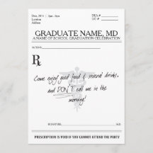 Invitation de DM d'obtention du diplôme