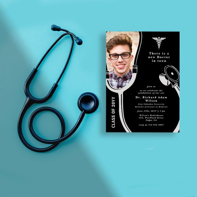 Invitation de doctorat photo personnalisée (Créateur téléchargé)