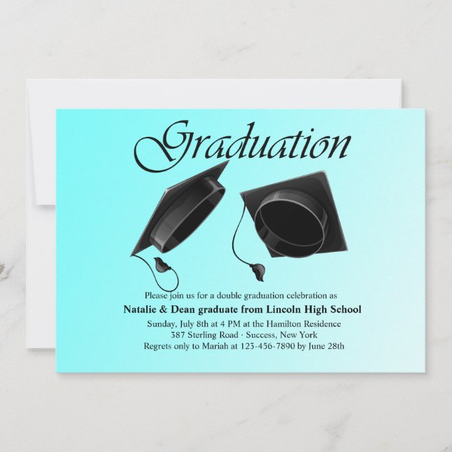 Invitation de double diplôme (Devant)