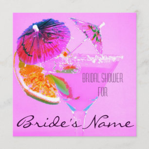 invitation de douche à cocktail nuptiale