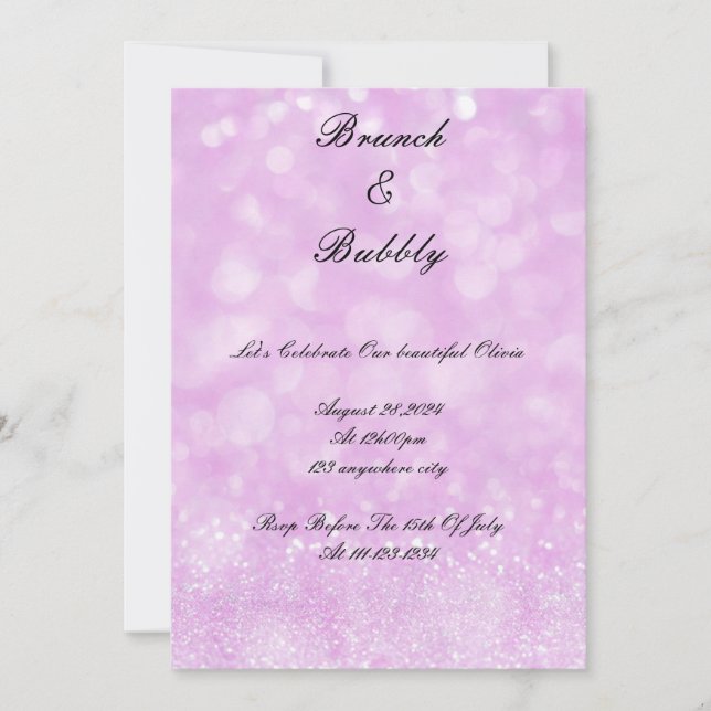 INVITATION DE DOUCHE BRIDAL (Devant)