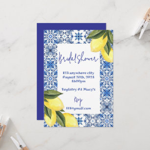 INVITATION DE DOUCHE BRIDAL LIMONCELLO