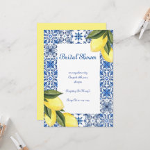 INVITATION DE DOUCHE BRIDAL LIMONCELLO