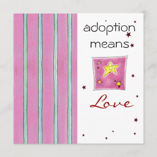 Invitation de douche d'adoption