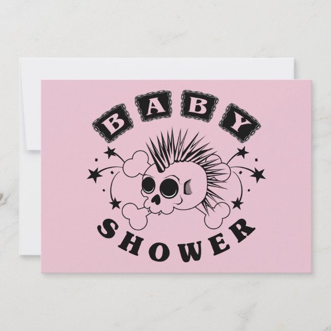 Invitation de douche de bébé (Devant)