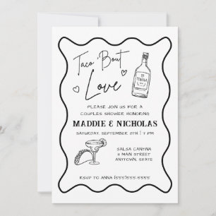 Invitation de douche de couple 'Taco 'Bout Love'