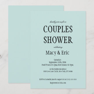 Invitation de douche de couples