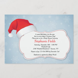 Invitation de douche de Noël