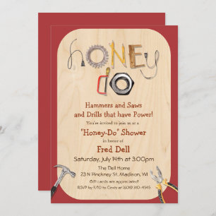 Invitation de douche Honey Do Couples