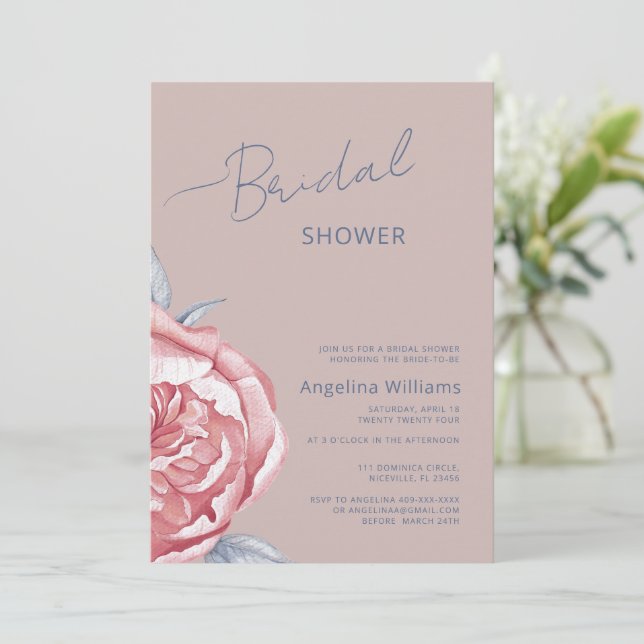 Invitation de douche nuptiale (Debout devant)