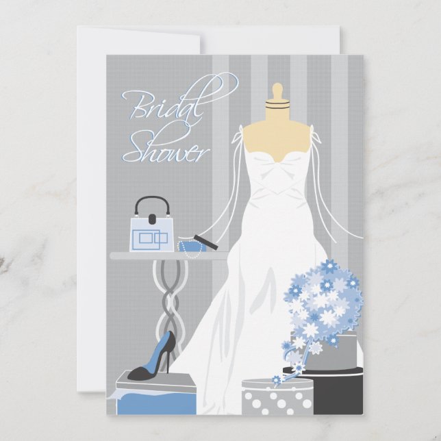 Invitation de douche nuptiale (Devant)