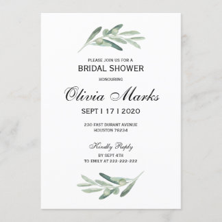 Invitation de douche nuptiale