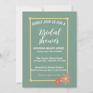 Invitation de douche nuptiale