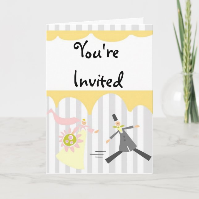 Invitation de douche nuptiale (Devant)