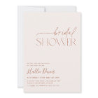 Invitation de douche nuptiale Boho minimale Neutre