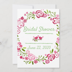 Invitation de douche nuptiale douce et douce