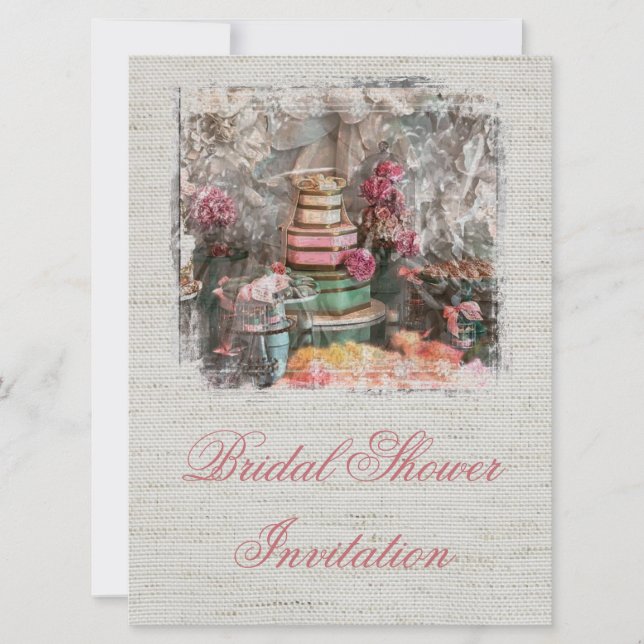 Invitation de douche nuptiale Invitation de gris c (Devant)