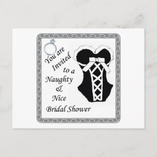 invitation de douche nuptiale - Naughty & Nice noi